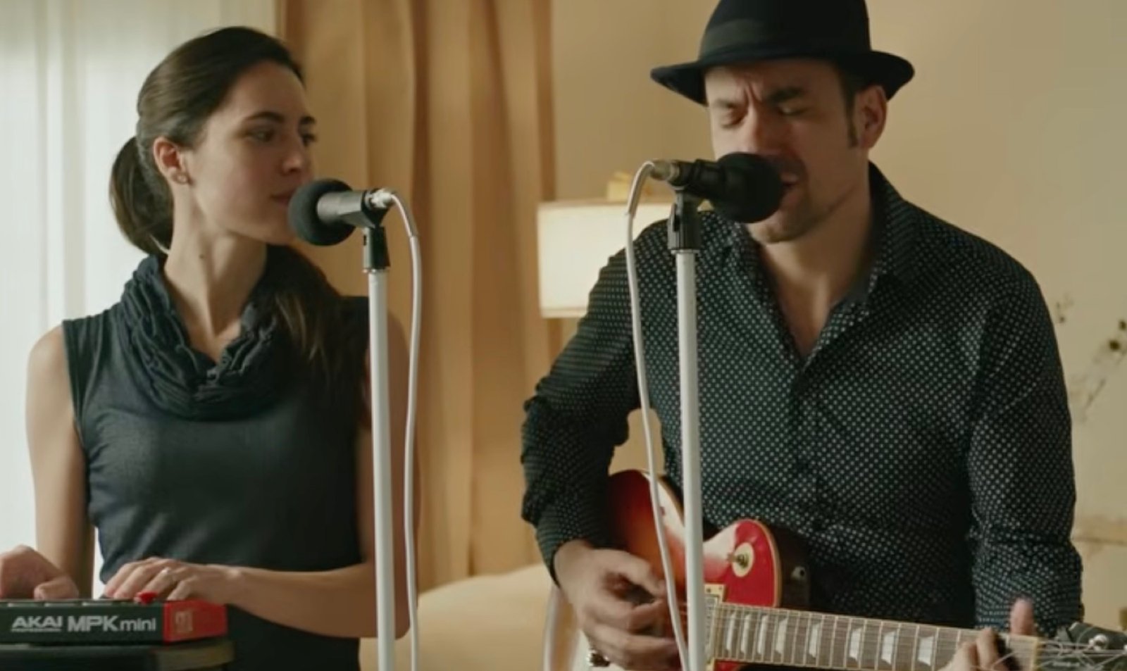 MrMrs Marciano performing their new song together